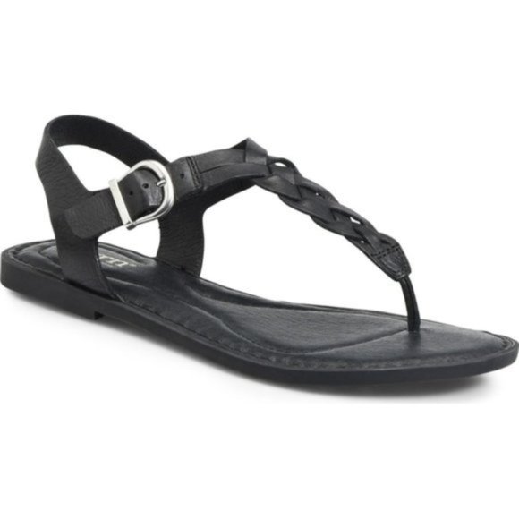 Born Shoes - Born LAKE black thong sandals 8M